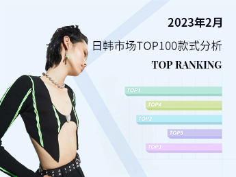 日韩材质--2023年2月日韩市场TOP100款式分析